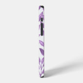 Coque iPhone 12 Fond de feuilles de papier numérique (Côté gauche)