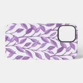 Coque iPhone 12 Fond de feuilles de papier numérique (Verso Horizontal)