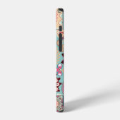 Coque iPhone 12 Fond de patchwork sans couture avec paisley et fle (Côté gauche)