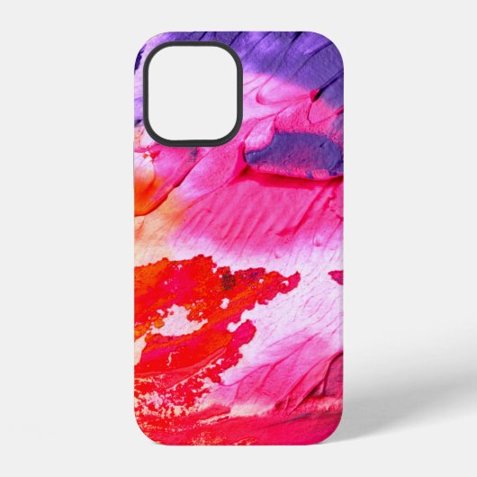Coque iPhone 12 Fond de peinture coloré (Verso)