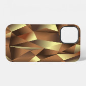 Coque iPhone 12 Fond de polygone : Art texturé abstrait (Verso Horizontal)