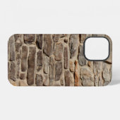 Coque iPhone 12 Fond de texture rustique en mur de pierre (Verso Horizontal)