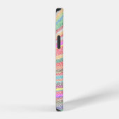 Coque iPhone 12 Fond d'écran low poly (Côté droit)