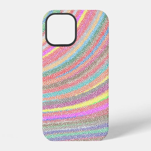 Coque iPhone 12 Fond d'écran low poly (Verso)