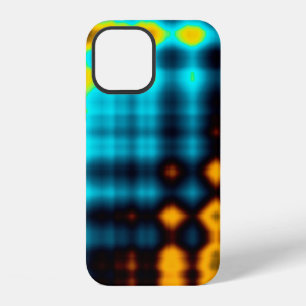 Coque iPhone 12 Fond géométrique abstrait coloré avec motif