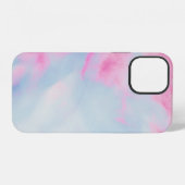 COQUE iPhone 12 FOND MARBRÉ ROSE ET BLEU (Verso Horizontal)