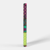 Coque iPhone 12 fond patchwork avec différents motifs (Côté droit)