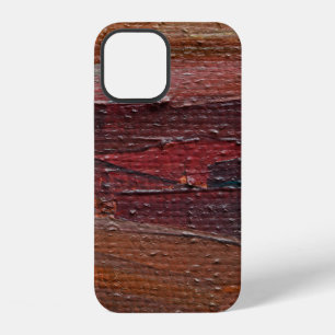 Coque iPhone 12 Fond texturé coloré à base de peintures à l'huile.