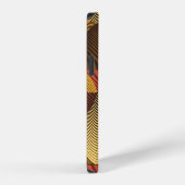 Coque iPhone 12 Fond texturé géométrique abstrait d'art (Côté droit)