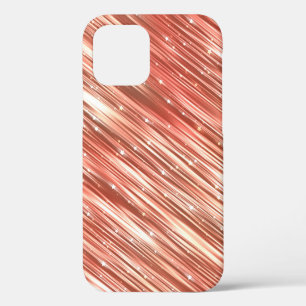 Coque iPhone 12 Fond vintage abstrait lumineux avec paillettes