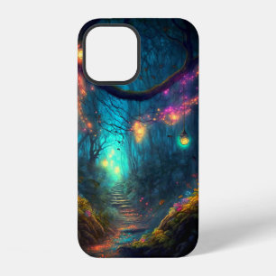 Coque iPhone 12 Forêt Fantastique Enchantée de Fée Magique Poussiè