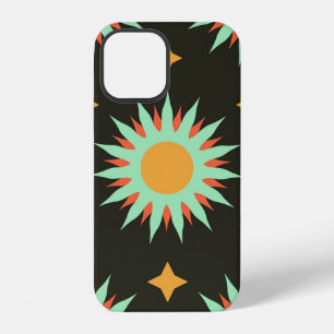 Coque iPhone 12 Formes ésotériques élégantes motif sans couture ar