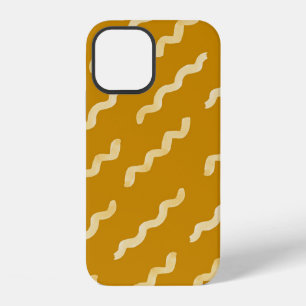 Coque iPhone 12 Formes organiques motif naïf. Aquarelle abstraite