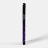 Coque iPhone 12 Fractale Violette (Côté droit)