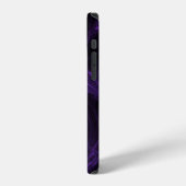 Coque iPhone 12 Fractale Violette (Côté gauche)