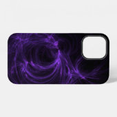 Coque iPhone 12 Fractale Violette (Verso Horizontal)