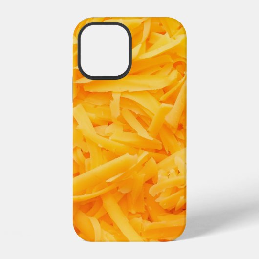 Coque iPhone 12 fromage cheddar râpé vue de dessus (Verso)