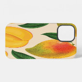 Coque iPhone 12 Fruit Mango Motif sans joint (Verso Horizontal)