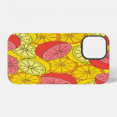 Coque iPhone 12 Fruits d'agrumes Motif transparent (Verso Horizontal)
