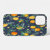 Coque iPhone 12 Fusion Citronnée : Oranges à la saveur tropicale (Verso Horizontal)