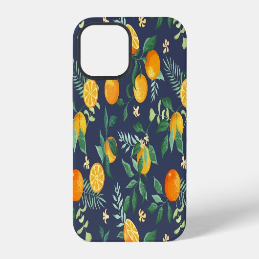 Coque iPhone 12 Fusion Citronnée : Oranges à la saveur tropicale (Verso)