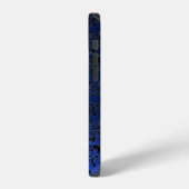Coque iPhone 12 GEMSTONE ROUGE MON Bleu Bleu CLAIR Damas (Côté gauche)