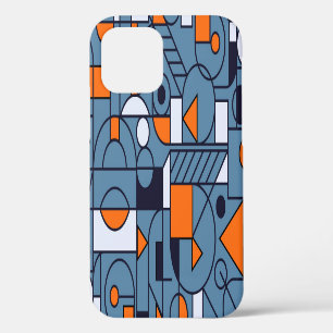Coque iPhone 12 Géométrie minimaliste : Poster Abstrait rétro