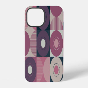 Coque iPhone 12 Géométrique du milieu du siècle : motif coloré abs