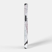 Coque iPhone 12 Gingko biloba dessiné à la main. (Côté droit)