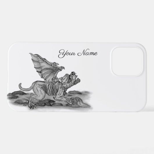 Coque iPhone 12 Golem Gargoyle (Verso Horizontal)