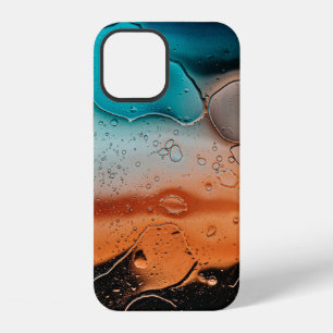 Coque iPhone 12 Gouttelettes d'eau sur panneau de verre