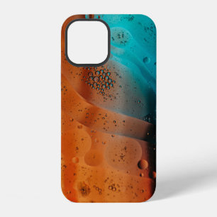 Coque iPhone 12 Gouttelettes d'eau sur panneau de verre