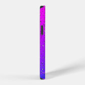 Coque iPhone 12 Gouttes de pluie sur un étui iPhone Case-Mate néon (Côté droit)