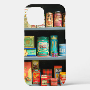 Coque iPhone 12 Grande collection de boîtes vintages colorées