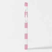 Coque iPhone 12 Grandes Pink, Grandes Blances, Motif Gratté (Côté gauche)