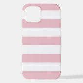 Coque iPhone 12 Grandes Pink, Grandes Blances, Motif Gratté (Verso)