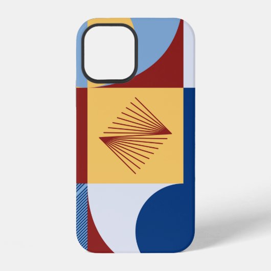 Coque iPhone 12 Graphisme numérique conception graphique de motif  (Verso)