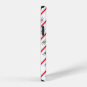 Coque iPhone 12 Gray Plane Red Lines Airplanes Pilot Plane (Côté droit)