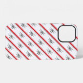 Coque iPhone 12 Gray Plane Red Lines Airplanes Pilot Plane (Verso Horizontal)