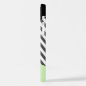 Coque iPhone 12 Gray Zigzag, Gray Chevron, Zigzag Pattern, Mint (Côté gauche)