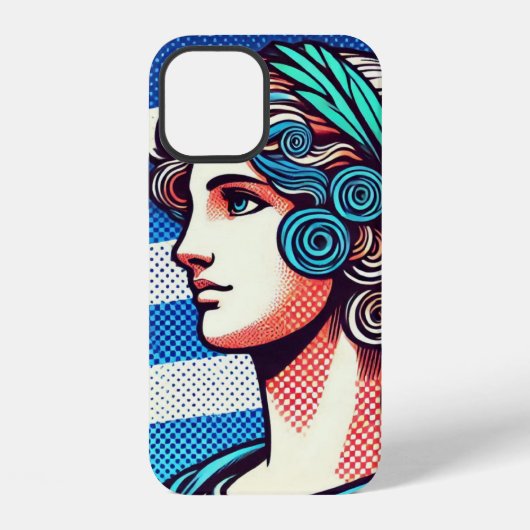 Coque iPhone 12 Greek flag (Verso)