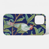 Coque iPhone 12 Grenade et petit oiseau, William Morris Case-M (Verso Horizontal)