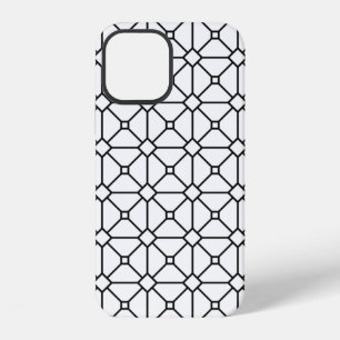 Coque iPhone 12 Grille de maille à motif de grille