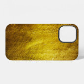 Coque iPhone 12 Gros plan ? jaune ? mur ? texture ? pour ? rétro ? (Verso Horizontal)