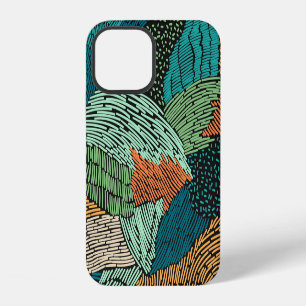 Coque iPhone 12 Grunge Abstrait : Conception Motif transparente.