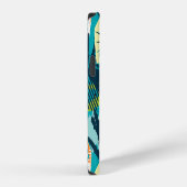 Coque iPhone 12 Grunge Abstrait : Surface Robuste Sans Fil. (Côté droit)