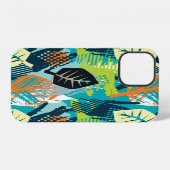 Coque iPhone 12 Grunge Abstrait : Surface Robuste Sans Fil. (Verso Horizontal)