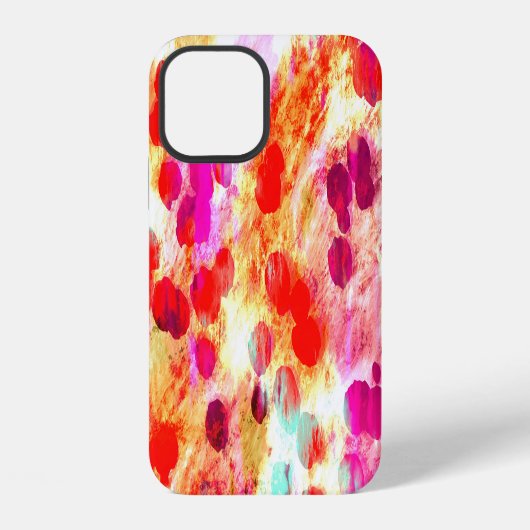 Coque iPhone 12 Grunge couleur point texture arrière - plan (Verso)