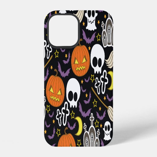 Coque iPhone 12 Halloween éffrayant : Conception Arrière - plan à (Verso)