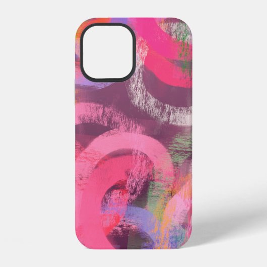 Coque iPhone 12 Handmade surreal abstract pattern. Modern artistic (Verso)